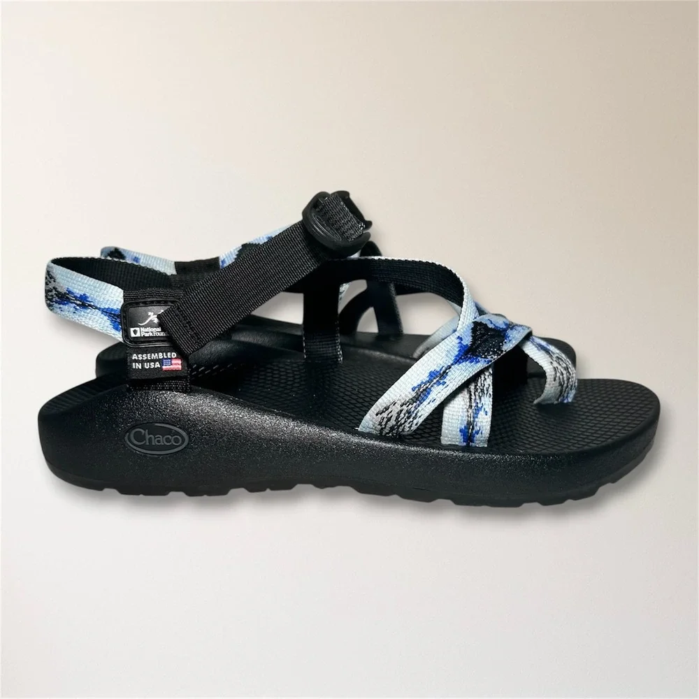 Chaco Z/2 National Park Glacier Hiking Blue Sandals Men's 10 Travel Outdoor